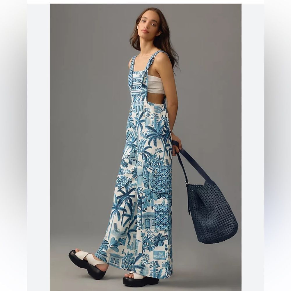 Anthropologie
Printed Overalls Farm Rio x XS